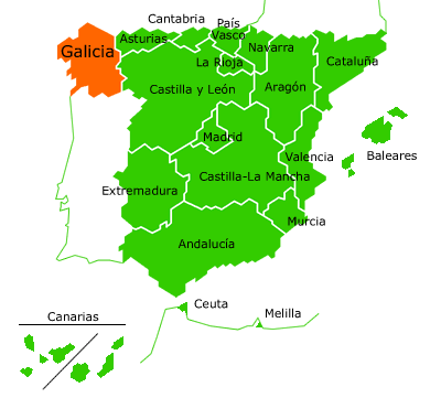スペイン全土地図